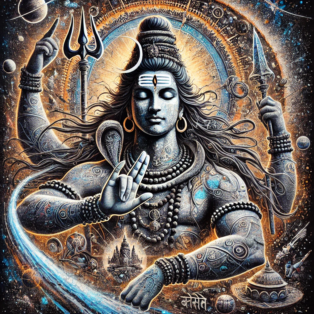 The Divine Creation: Crafting the Lord Shiva Painting